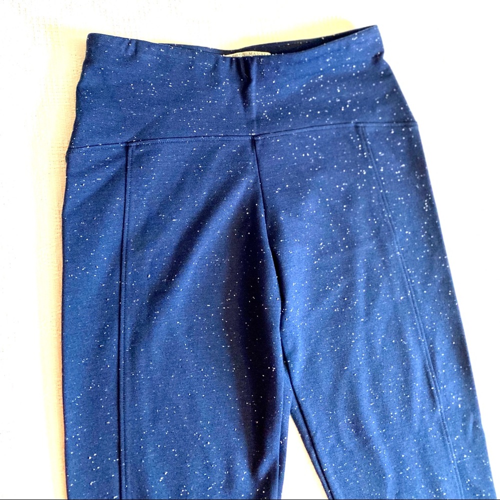 Alberto Makali White Speckled Blue Pants